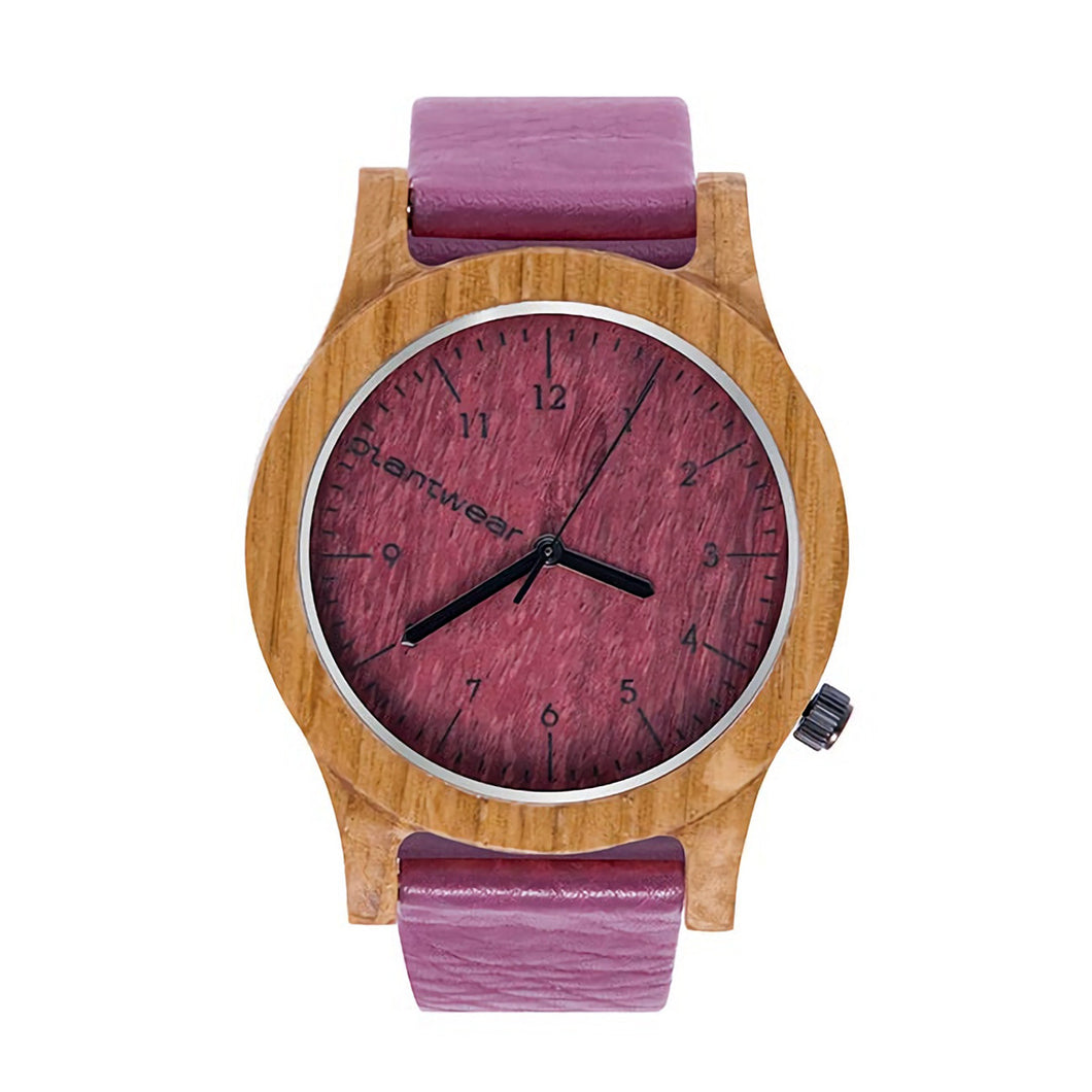 木製腕時計 Heritage Series - Pink Edition - Oak