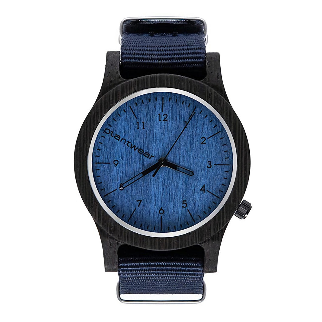 木製腕時計 Heritage Series - Blue Edition - Ebony