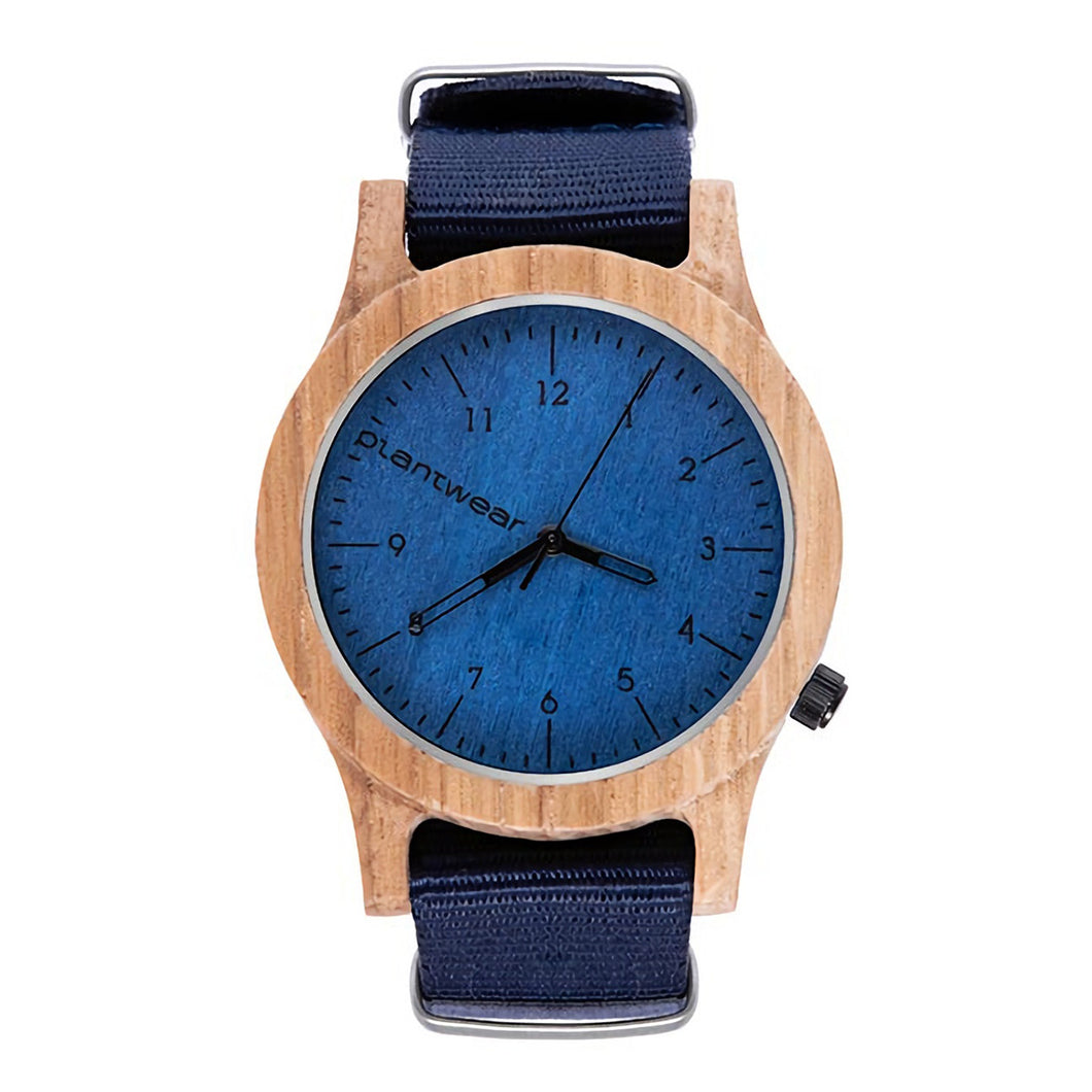 木製腕時計 Heritage Series - Blue Edition - Oak