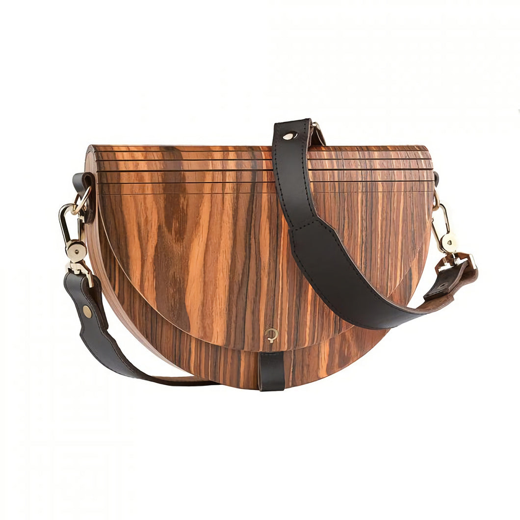 木製ハンドバッグ Wooden Handbag - Luna - Rosewood