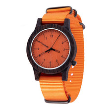 画像をギャラリービューアに読み込む, 木製腕時計 Heritage Series - Orange Edition - Ebony
