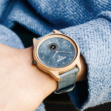 画像をギャラリービューアに読み込む, 木製腕時計 Pure Series - Denim
