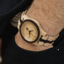 画像をギャラリービューアに読み込む, 木製腕時計 Urban Series - White &amp; Black
