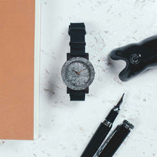画像をギャラリービューアに読み込む, 木製腕時計 Mini Raw Series - Double Silver - Ebony
