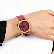 画像をギャラリービューアに読み込む, 木製腕時計 Heritage Series - Pink Edition - Oak
