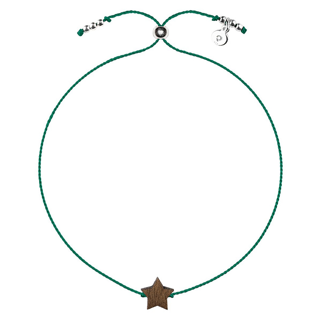 木製ブレスレット Happiness Bracelet - Star