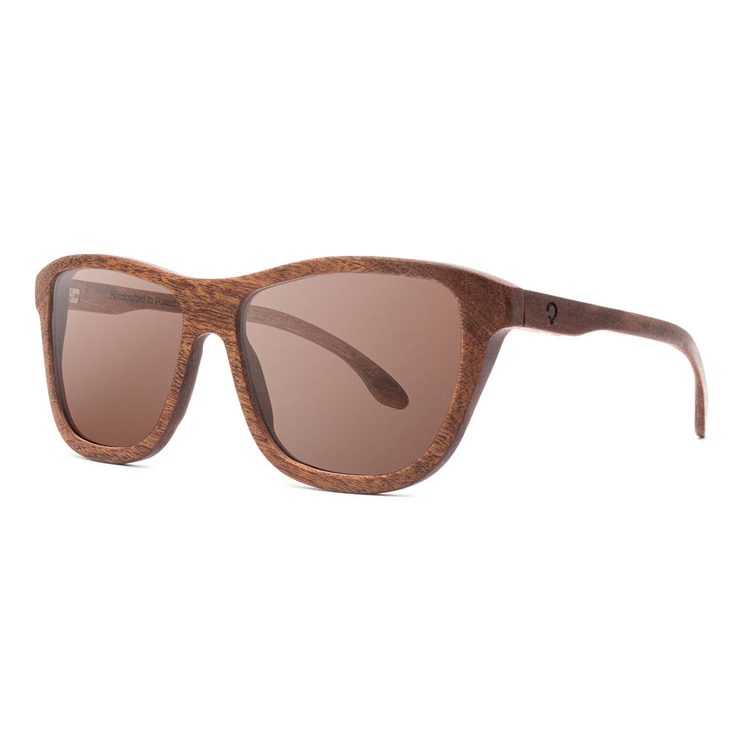 木製サングラス Lakes Collection - Erie Sunglasses - Mahogany
