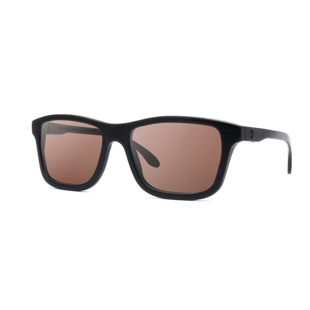 木製サングラス Lakes Collection - Lugano Sunglasses - Black Maple