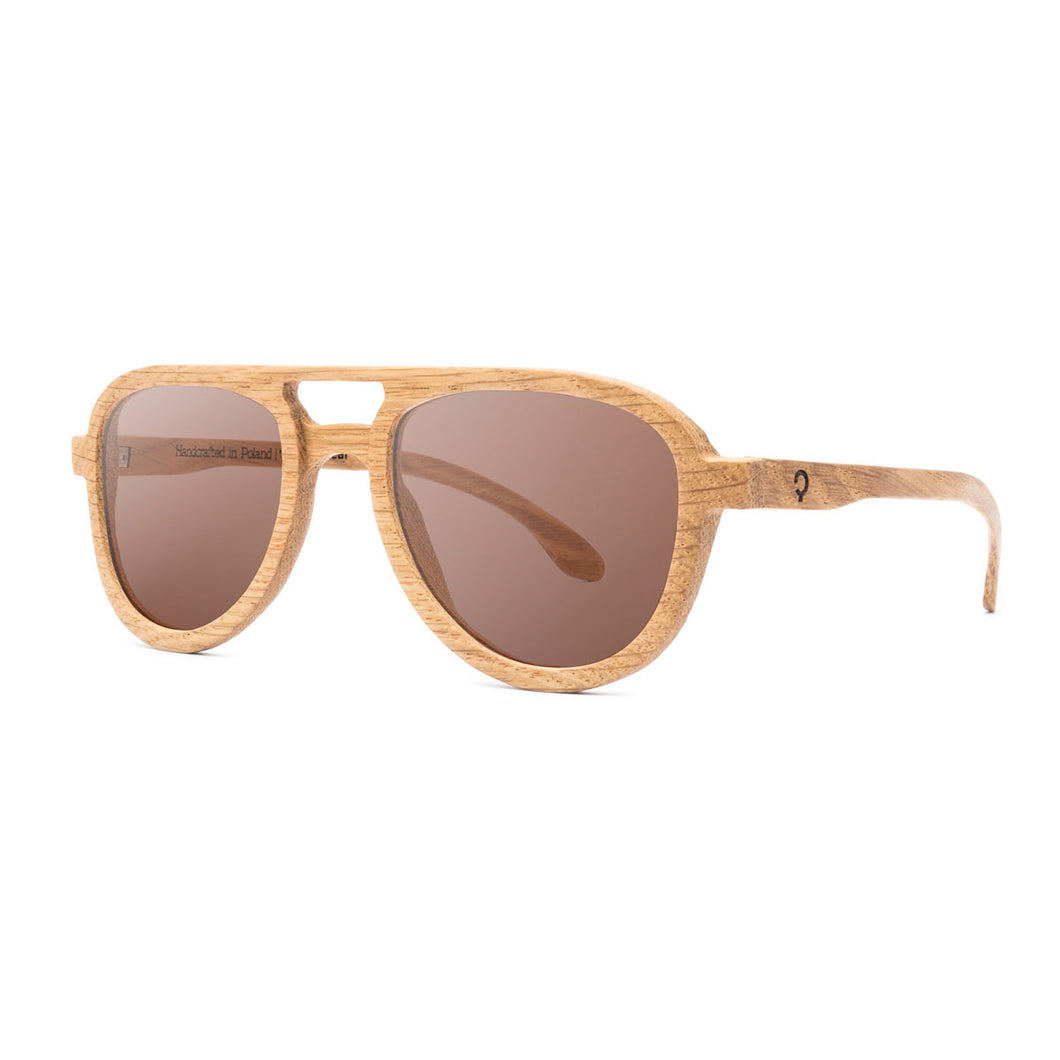 木製サングラス Lakes Collection - Ontario Sunglasses - Oak