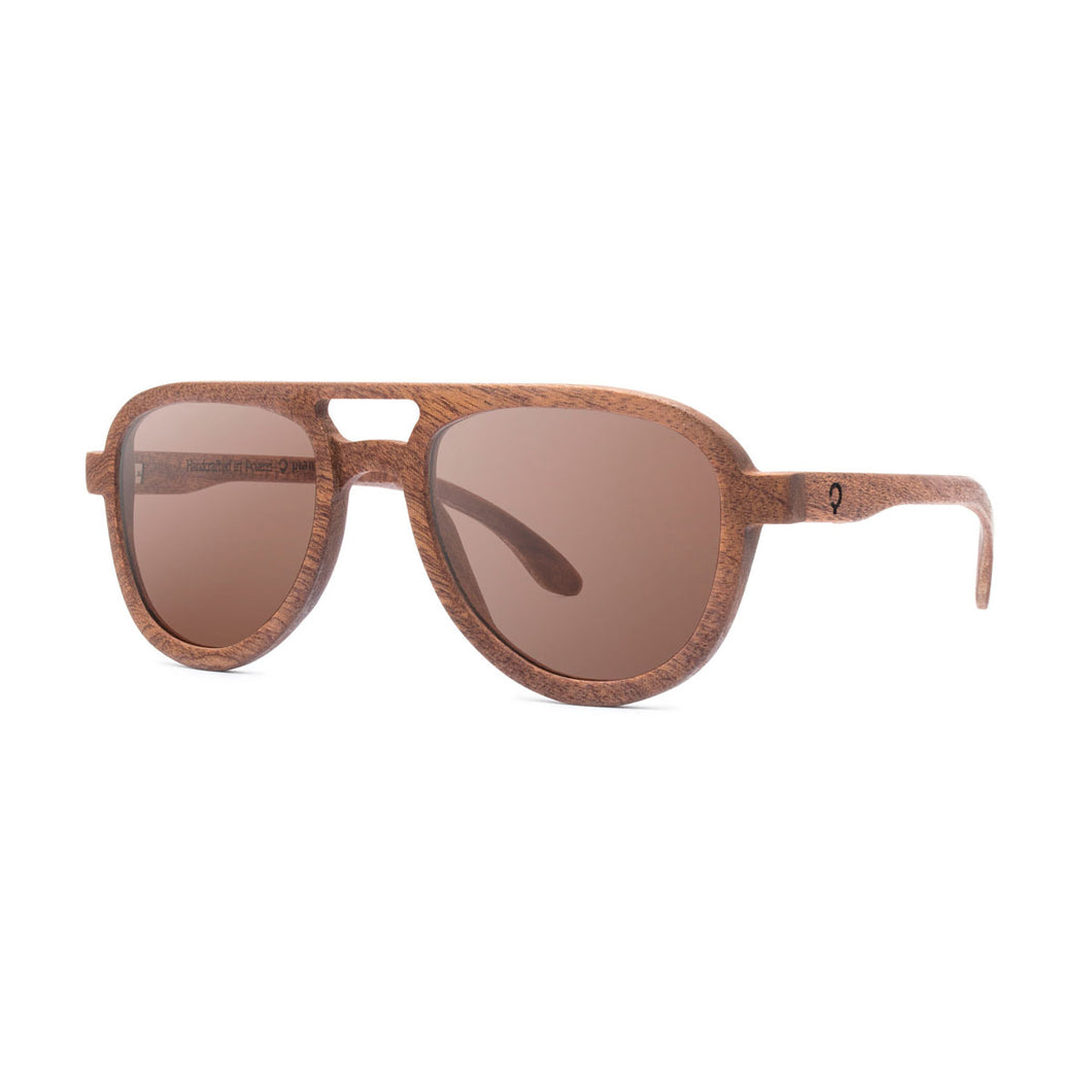 木製サングラス Lakes Collection - Ontario Sunglasses - Mahogany