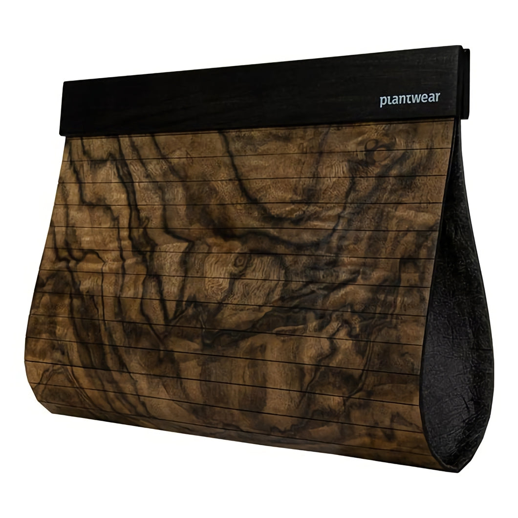 木製クラッチバッグ Wooden Clutch Bag - Nature - Burr Walnut