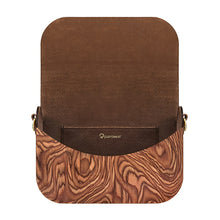 画像をギャラリービューアに読み込む, 木製ハンドバッグ Wooden Handbag - Groove - Muscato
