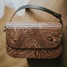 画像をギャラリービューアに読み込む, 木製ハンドバッグ Wooden Handbag - Groove - Muscato
