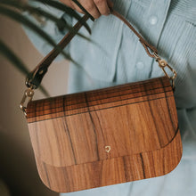 画像をギャラリービューアに読み込む, 木製ハンドバッグ Wooden Handbag - Groove - Rosewood

