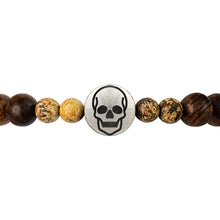画像をギャラリービューアに読み込む, 木製ブレスレット Beaded Bracelets - Wood &amp; Stone Jasper
